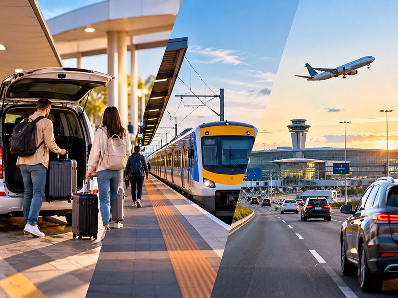 Melbourne Airport from Kilmore: taxi ready for an airport transfer