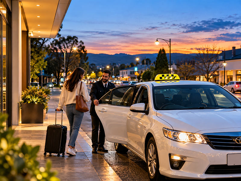 Reliable taxi in Kilmore ready for a pickup at any hour